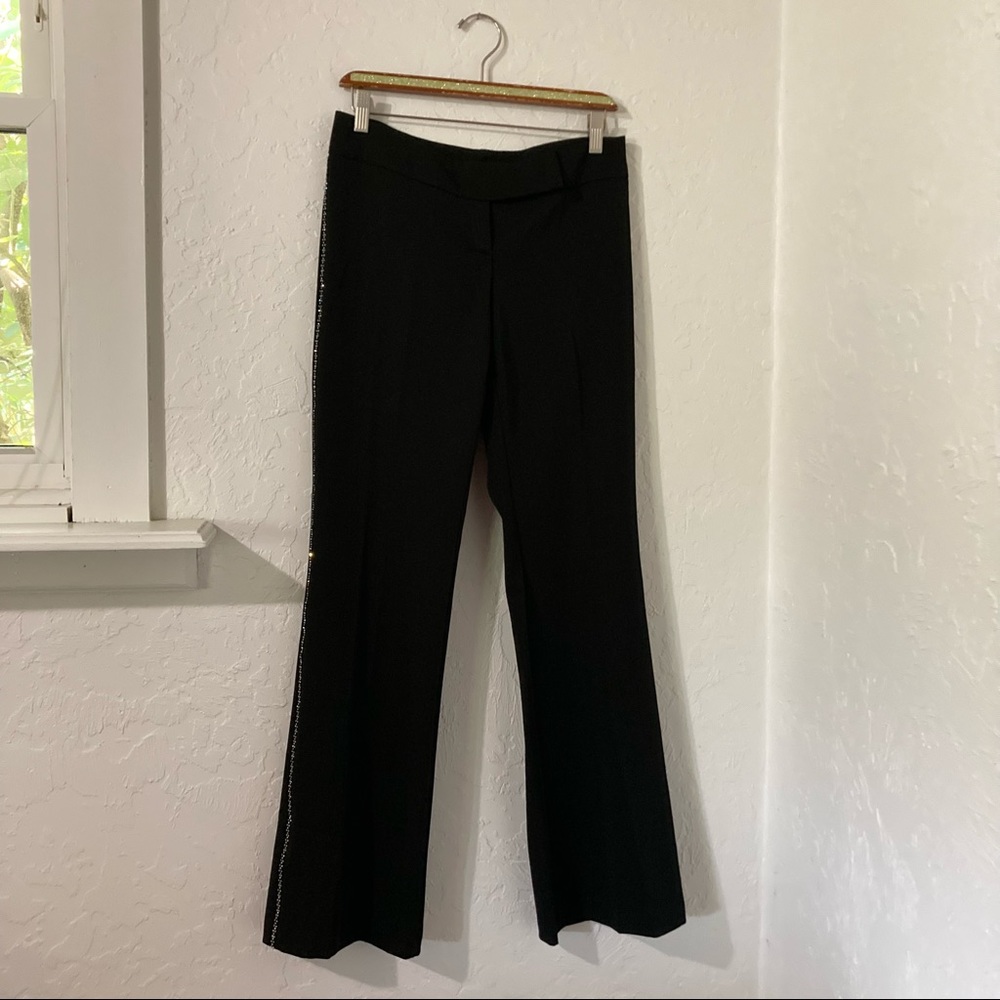 🐃- LIKE NEW- Black Dress Pants with Rhinestones